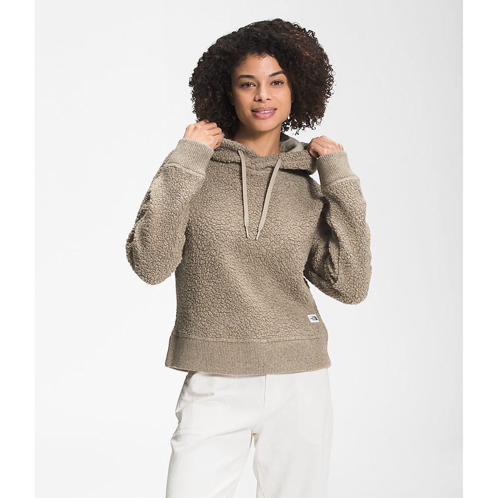 The North Face Hoodie Womens Australia - The North Face Wool Harrison Pullover Khaki (NJY-068149)